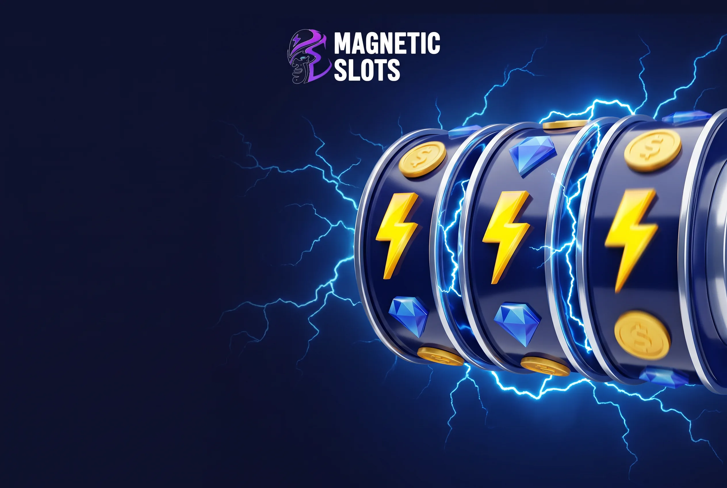 Magnetic Slots mit Spielautomat und leuchtenden Spielsymbolen